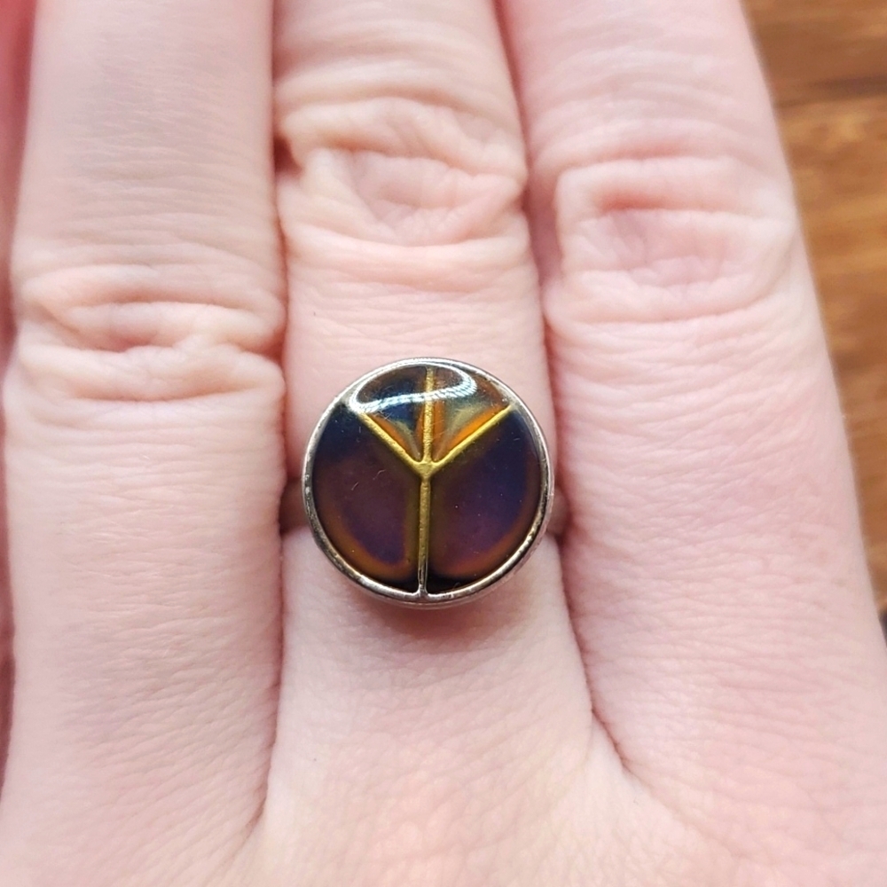 Adjustable peace ring ombre‎ melt R235